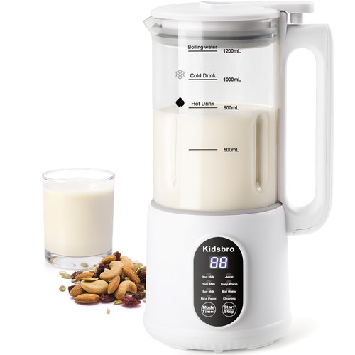 8 in 1 Automatic Nut Milk Maker, Almond Milk Maker,40oz (1200ML)Automatic Soy Milk Maker for Homemade Oat, Coconut, Soy, Plant Based Milks with Delay Start/Keep Warm/Boil Water 8 in 1 Automatic Nut Milk Maker, Almond Milk Maker,40oz (1200ML)Automatic Soy Milk Maker for Homemade Oat, Coconut, Soy, Plant Based Milks with Delay Start/Keep Warm/Boil Water