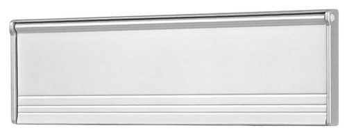 11.5" Insulated Universal Single Side Surface Mount Satin Silver Mail Slot