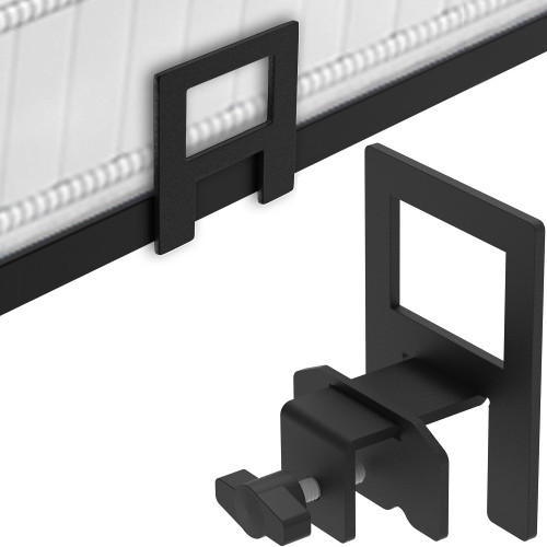 OSASET Non Slip Mattress Gaskets, 6 pcs Mattress Gaskets for Metal Bed Frame, Anti-Slip Holder in Place Gripper, Easy to Installation Metal Pad Gripper, Black