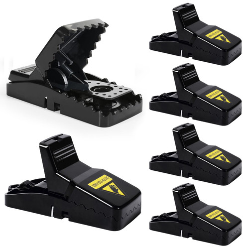 6 Pack Mouse Traps Indoor for Home,Mice Traps for House,Reusable Mouse Trap That Work,Small Mice Catchers for Home Indoor, Quick Set Mousetraps Effective