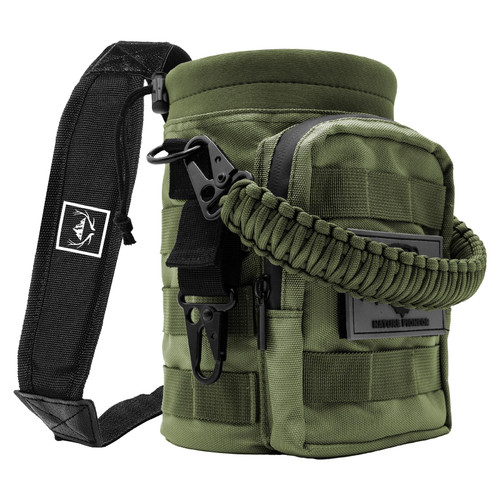 NATURE PIONEOR 32 64 128oz Tactical Water Bottle Pouch, Multi-Function Tactical Water Bottle Bag with Adjustable Shoulder Strap, Half/One Gallon Molle Strap Carrier Holder-1769024874