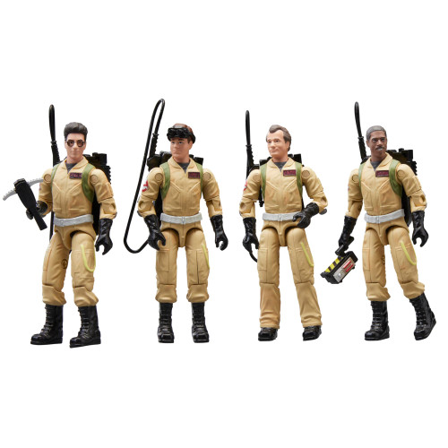 Ghostbusters Plasma Pack O-Ring Action Figure Set, 40th Anniversary 3.75-Inch-Scale (9cm) 4-Pack, Toys for Kids Ages 4 and Up