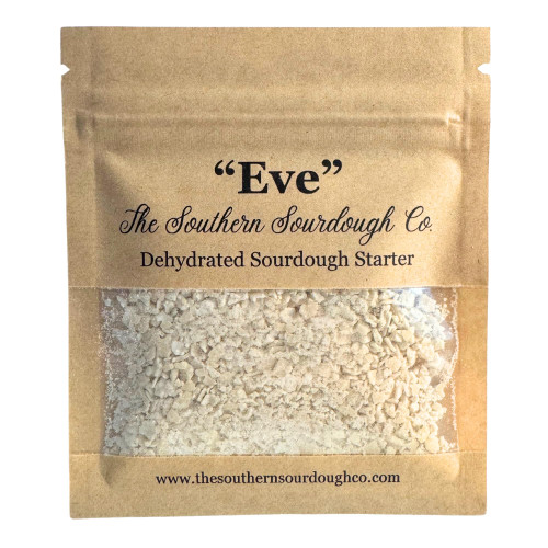 Eve - The Southern Sourdough Co. Dehydrated Sourdough Starter | 10 grams of Beginner Friendly Sour Dough Starter | Easy Fast Activation | Homemade Artisan Bread | Made Popular on TikTok | Made With Organic Flour Eve - The Southern Sourdough Co. Dehydrated Sourdough Starter | 10 grams of Beginner Friendly Sour Dough Starter | Easy Fast Activation | Homemade Artisan Bread | Made Popular on TikTok | Made With Organic Flour