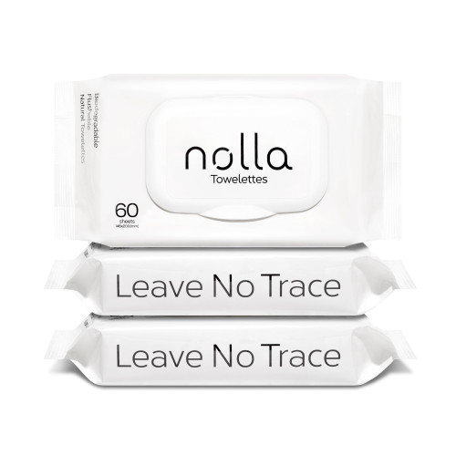 Nolla Flushable Wipes - 100% Plant-Based and Biodegradable - Soft, Unscented + Soothing Aloe and Vitamin E - For Adults and Kids 180 Count (3 Packs of 60) Nolla Flushable Wipes - 100% Plant-Based and Biodegradable - Soft, Unscented + Soothing Aloe and Vitamin E - For Adults and Kids 180 Count (3 Packs of 60)