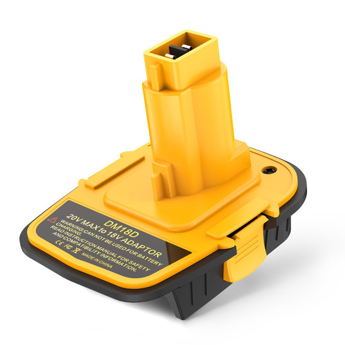 Azocek 1 Pack DM18D Battery Adapter Converter with USB Port for Dewalt 18V Tools, Converts for De-Walt 20V or Mil-wau-kee 18V Li-on to De-Walt 18-V Battery Adapter