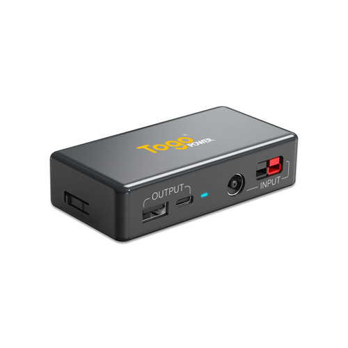 Portable Solar Charger Controller for Solar Panel, DC7909/Anderson Input 9.6V-32V, 24W USB-A/60W USB-C Fast Charging Output Port, Intelligent Restart Charging Protection