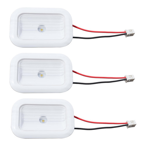 3-Pack W10843353 W10695459 Refrigerator LED Light Module Assembly Fits for Whirlpool Maytag Replaces W11126053, W10660728, W10279030, W11205083