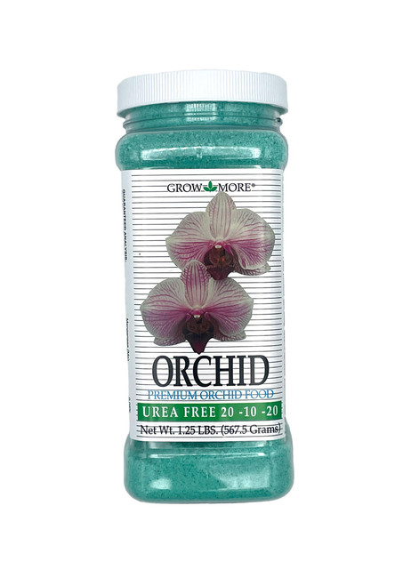 Grow More Premium Urea Free 20-10-20 Orchid Food Fertilizer - 1.25lbs of Water Soluble Orchid Fertilizer for Longer, Healthier, and More Beautiful Blooms Year Round Grow More Premium Urea Free 20-10-20 Orchid Food Fertilizer - 1.25lbs of Water Soluble Orchid Fertilizer for Longer, Healthier, and More Beautiful Blooms Year Round