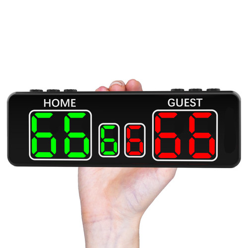 LUCKY TIME Score Keeper Battery Powered Cornhole Scoreboard with Mini Remote Portable Digital Scoreboard with Magnetic for Leisure Sports or Game Room Pickleball Bocce Toss Games