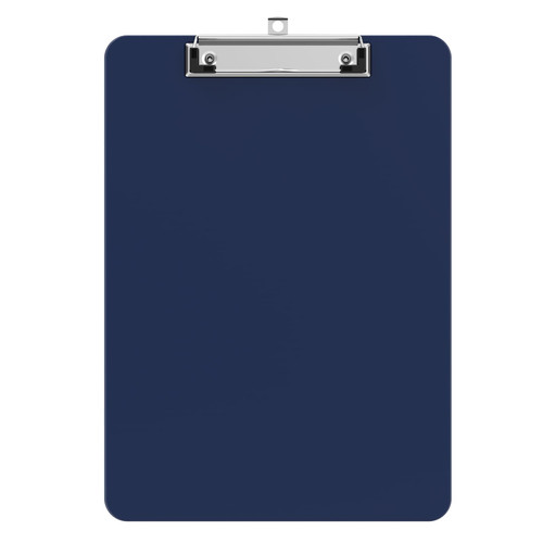 Macroclo Plastic Clipboards, A4 Blue Clip Board 8.5x11 for Classroom, Students, Kid, Woman, Size 9" x 12.5" with Low Profile Clip, Office & School Supply