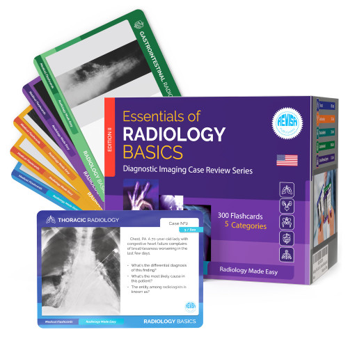 Radiology Prep Flashcards 300pcs Test Prep Flashcards with ACR References Essentials of Basics Diagnostic Case Review Series Tech Student Essentials