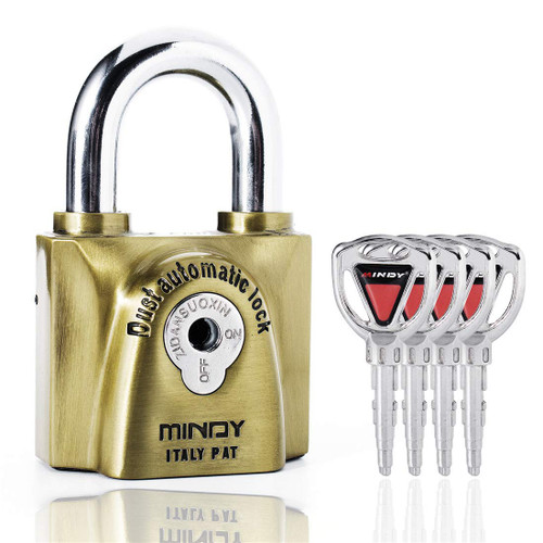 Mindy 60mm Heavy Duty Waterproof Keyed Padlock with 4 Keys