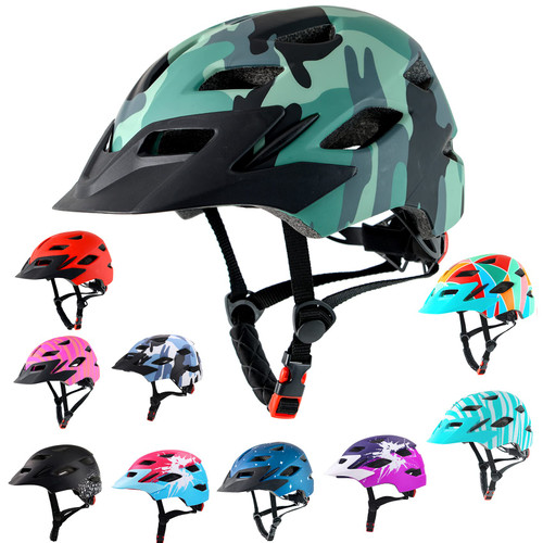 Kids Bike Helmet,Bavilk Kids Boys Girls Bike Helmets with LED Light Detachable Visor Children Youth Teen Multi-Sport for Skating Cycling Scooter Skateboard Adjustable & Lightweight 19.7"-22.4"-1769116255