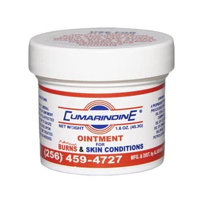 Cumarindine Medicated Irritation Relief for Burns, Bed Sores, Scratches, Insect Bites, Diaper Rash, Eczema, Hemorrhoids and Open Wounds, 1.6 Oz