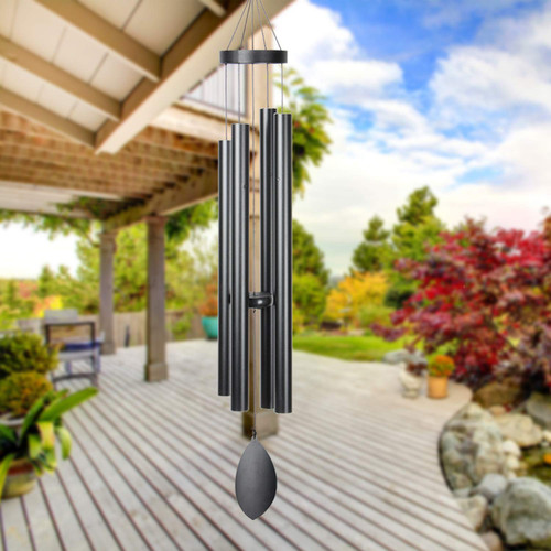 Epartswide Large Wind Chimes Outside Deep Tone,44" Memorial Wind Chimes Outdoor with 4 Heavy Tubes Soothing Melody Sympathy Gift for Mom Patio Hanging Decor