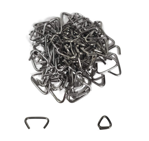 3/4 Stainless Steel Hog Rings - Made in The USA (100 Count bag-4oz)