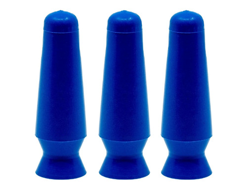 DMV Scleral Cup Large Contact Lens Handler -3 Pack - Inserts and Removes Scleral Contact Lenses and Prosthetic Eyes (Cobalt Blue)