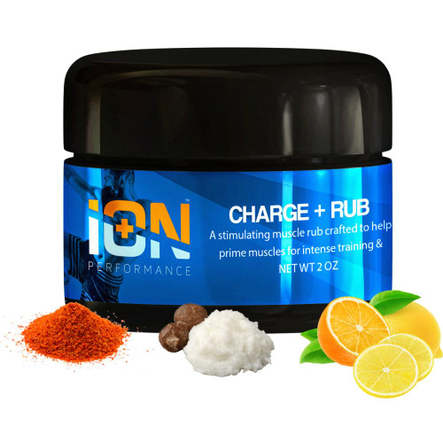 Creatine Muscle Rub iON Performance Athlete Warmup Rub with Cayenne, Creatine, Shea Butter and Orange Essential Oil. Perfect for pre-Game Muscle Massage, Leg, Back and Body. Race, Fight Prep