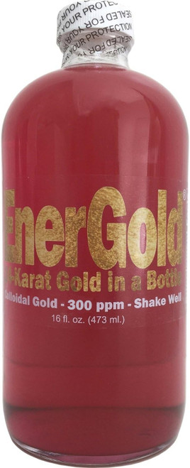 EnerGold® 99.99%-Pure Ultraconcentrated 300-ppm Ruby-Red Colloidal Gold. Deflect Radiation & EMFs, Repair DNA, Regenerate Pineal Gland, Rejuvenate All Tissues of The Body, Energize Your Aura,...