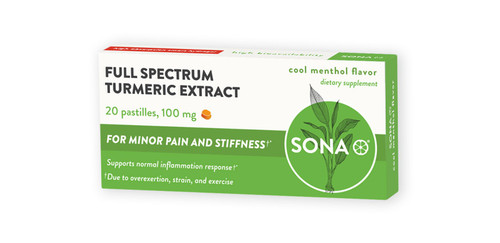SONA Turmeric Pastilles, Dissolves in mouth, 600% Higher absorption of curcumin compared to capsules