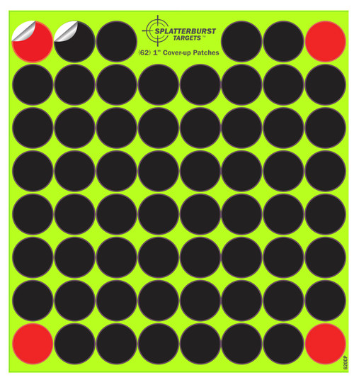 Splatterburst Targets 10 Pack - (620) 1" Self Adhesive Cover Up Patches - Made in The USA