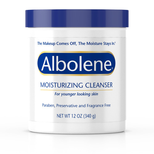Albolene Moisturizing Cleanser & Makeup Remover Balm, Fragrance-Free Facial Cream for Cleansing & Hydration, Multi-Use Skincare for All Skin Types, No Harsh Chemicals, 12 oz (Pack of 1)