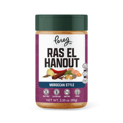 Pereg Ras El Hanout Moroccan Seasoning Spice Blend (3.5 Oz) - Mixed Spices - Non-GMO - Kosher Certified – Salt-Free, Sugar-Free