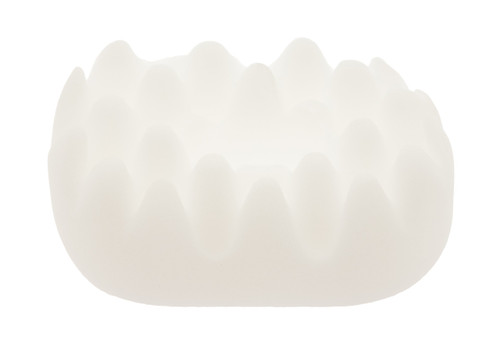 Deluxe Comfort Better Sleep Ear Guard Pillow Accessory, 8" x 5" x 3" - Orthopedic Grade Foam - Convoluted Design Keeps Ear Protected - Perfect Side Sleeper - Ear Protector, White