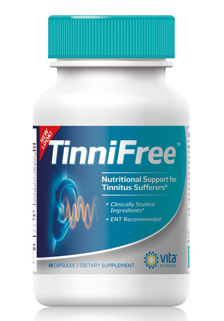Tinnitus Relief Formula - Tinnifree with Clinically Studied Ingredients. Powerful Effective Formula to Improve Inner Ear Circulation & Help Stop Ringing in the Ears , ENT Recommended. 60 ct.