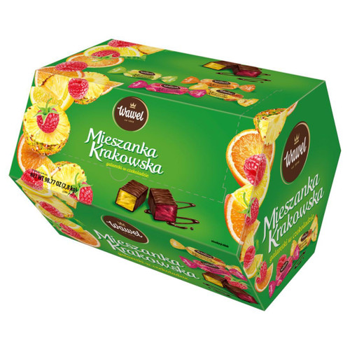 Wawel Jelly In Chocolate Gift Box 98.7 Oz - Jelly Fruit Coated In Chocolate | Bulk Pack For Ultimate Delight | Perfect For Sharing & Gifting