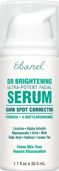 Ebanel Dark Spot Remover for Face & Body, Brightening Serum with Synovea HR, Alpha Arbutin, Niacinamide, Kojic Acid, Dark Spot Corrector for Hyperpigmentation, Discoloration, Melasma and Age Spots