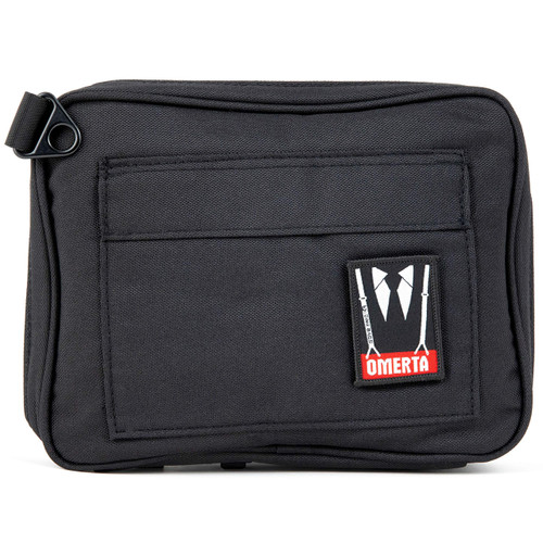 DIME BAGS Lockable Odor Sealing Padded Pouch, Carbon Lined for Scent Protection, Durable Water-Resistant Case with 3-Digit Combo Lock & Hidden Storage Pocket, Changeable Patch (7 Inch, Black)