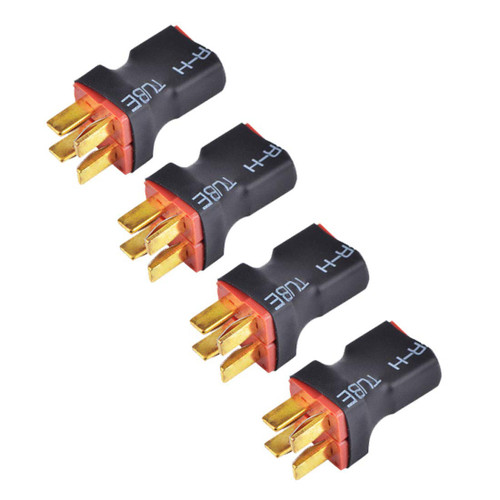 FLY RC 4Packs No Wire T Parallel Connector 1 Female to 2 Male T Plug Parallel Connector Adapter for RC Quadcopter Multirotor
