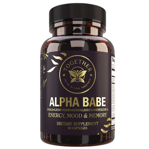 Were In This Together Alpha Babe | Nootropic Supplement | Memory Mood Energy | Nootropics Lions Mane Chaga Ashwagandha