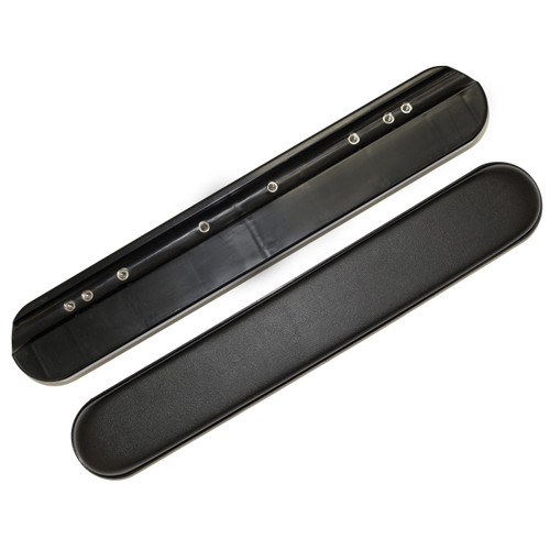 The Aftermarket Group Wheelchair Armpad, Full Length, Black Base, Black Upholstered, 14" L x 2" W, TAG543001