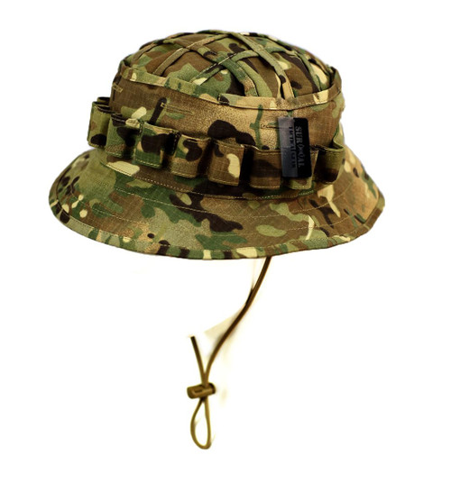 ZAPT Boonie Hat Military Camo Cap Hunter Sniper Ghillie Bucket Hats Adjustable Jungle Bush Hat (Camo)