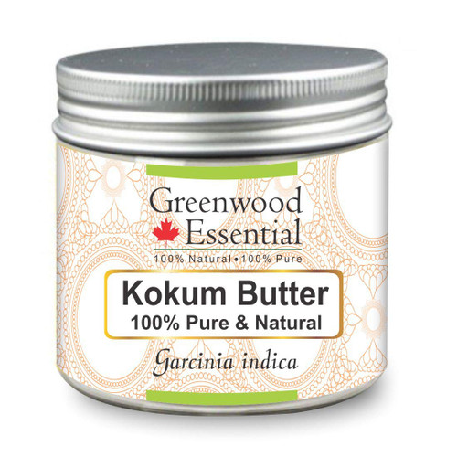 Greenwood Essential Pure Kokum Butter (Garcinia indica) 100% Pure Natural Therapeutic Grade 50gm