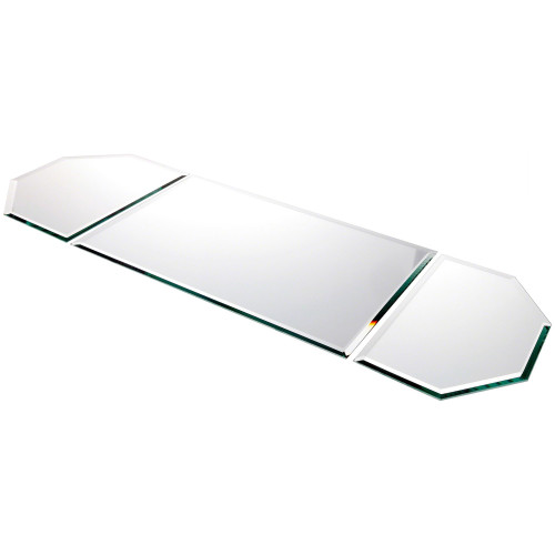 Plymor 36" x 12" Runner Set, 5mm Thick Beveled Glass Mirror
