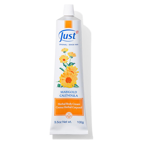 Swiss Just Cream 100ml, Nourishing Cream with Marigold Extract. Body Cream Promotes Cell Renovation & Improves the Appearance of Scarring & Stretch Marks
