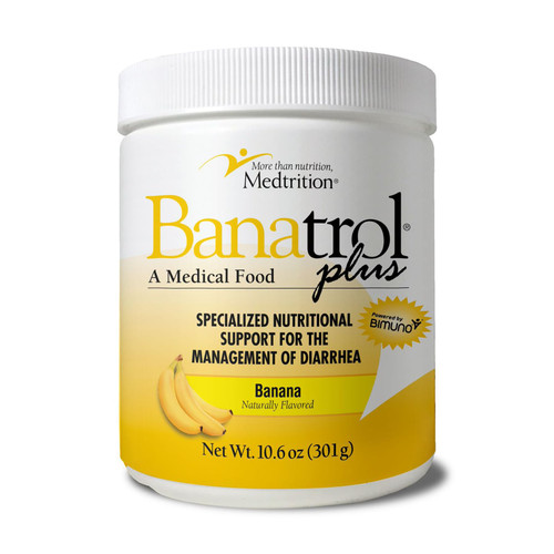 Banatrol® Natural Anti-Diarrheal with Prebiotics, Relief from Chronic Diarrhea, IBS, Recurring Diarrhea, Clinically Supported Medical Food, Non-Constipating, 28 Servings (Banana)