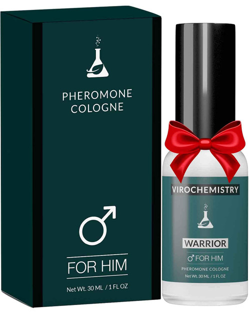 VIROCHEMISTRY Pheromones to Attract Women for Men (Warrior) - Exclusive, Ultra Strength Organic Fragrance Body Cologne Spray - 1 Fl Oz (Human Grade Pheromones to Attract Women)
