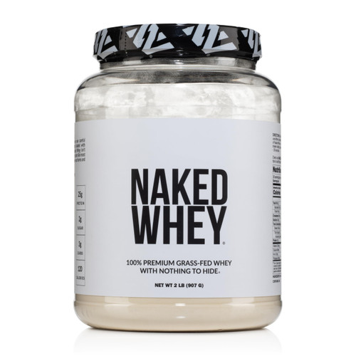 NAKED Whey 2LB 100% Grass Fed Whey Protein Powder - Only 1 Ingredient, Unflavored Whey Protein, Undenatured, Gluten Free, Soy Free, No GMOs, No Preservatives NAKED Whey 2LB 100% Grass Fed Whey Protein Powder - Only 1 Ingredient, Unflavored Whey Protein, Undenatured, Gluten Free, Soy Free, No GMOs, No Preservatives