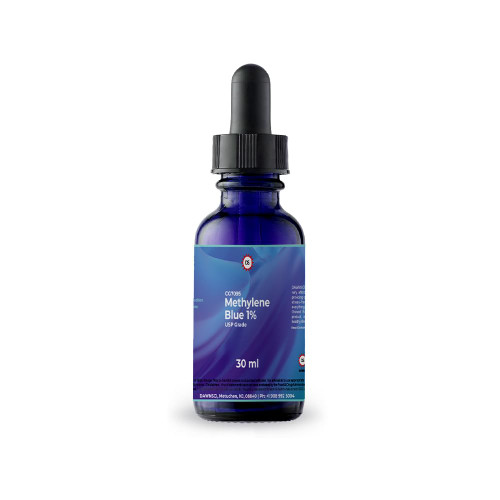 Methylene Blue 1% 30 mL Glass Dropper Bottle |USP-Grade Methylthioninium Chloride Liquid | for Brain Function & Cognitive Health | No Formaldehyde Methylene Blue 1% 30 mL Glass Dropper Bottle |USP-Grade Methylthioninium Chloride Liquid | for Brain Function & Cognitive Health | No Formaldehyde