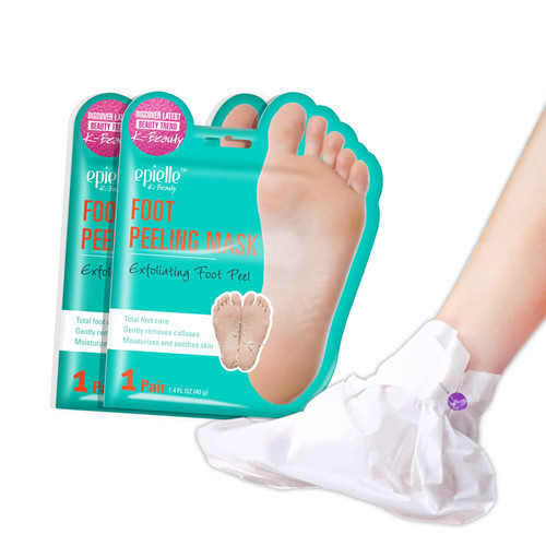 Epielle Foot Peel Mask | 2 Pairs | For Cracked Heels, Dead Skin & Calluses | Smooth & Repair Rough, Dry Skin | Beauty Gift, Spa Day, Gift Set | Korean Skincare-1769274644