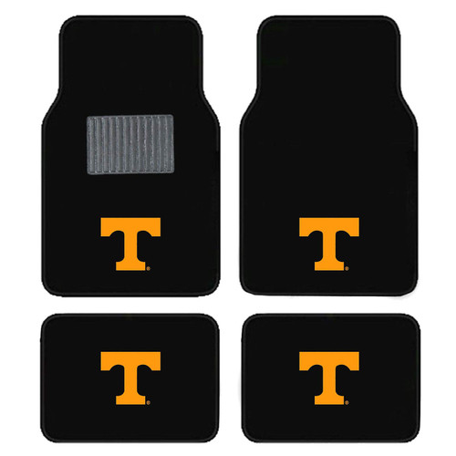 SLS Newly Released Licensed University of Tennessee Embroidered Logo Carpet Floor Mats. Wow Logo on All 4 Mats.