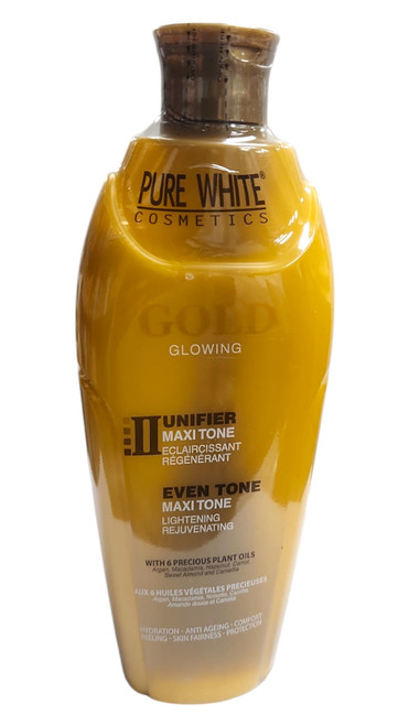 Pure White Gold Glowing 2 Unifer Maxi Tone Lightening Large Lotion 400 Ml