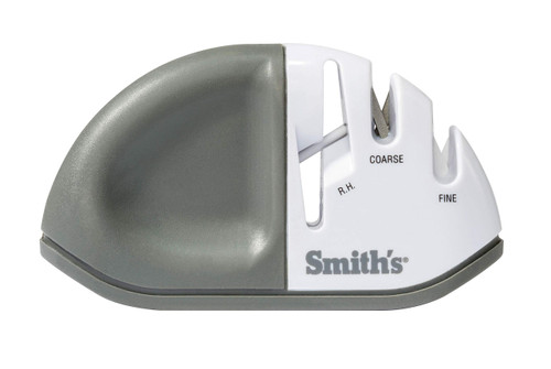 Smith's 51003 Diamond Edge Grip™ MAX 2-Stage Sharpener – White - Compact - Non-Slip Base - Patented V Grip – Sharpen Knives & Scissors - Diamond & Ceramic Sharpeners-1769275614
