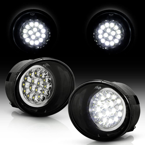 ACANII - For 2004-2015 Nissan Titan 2004-2007 Armada Full LED Bumper Fog Lights Lamps Assembly Driver & Passenger Side-1769278106