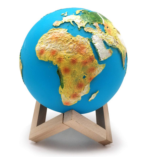 Himalayan Glow 3D Printed Moon Light Lamp with Wooden Stand & Dimmable Remote Control,Rechargeable LED with 16 Colors Moon Lamp Night Light - For Kids Lover Birthday Gift-1769278234