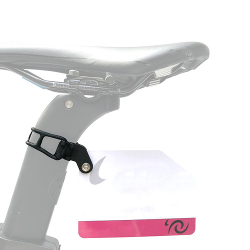 Thinvik Bike Race Number Plate Holder Cycling Number Mount - Quick Release with Rubber Bands（Include Number Plate）